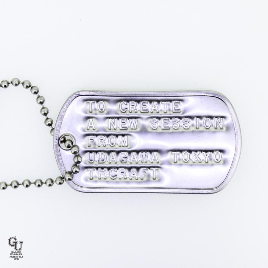 刻印無料】オリジナルドッグタグネックレス：シングル（つや消し：MIL