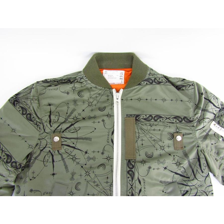 sacai（サカイ） × Dr.Woo サカイ×ドクターウー BANDANA PRINT MA-1