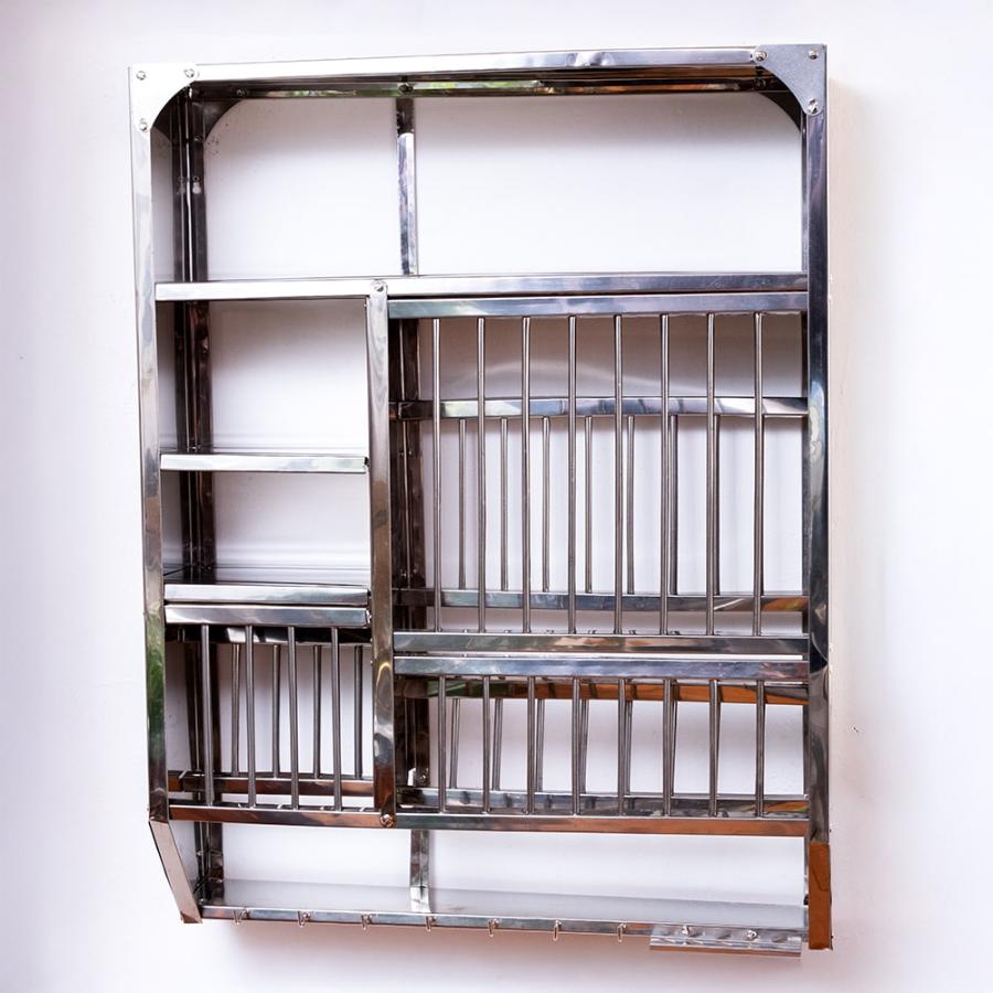 送料無料 インディアンキッチンラック 棚 食器棚 〔約98.5cm*約76cm