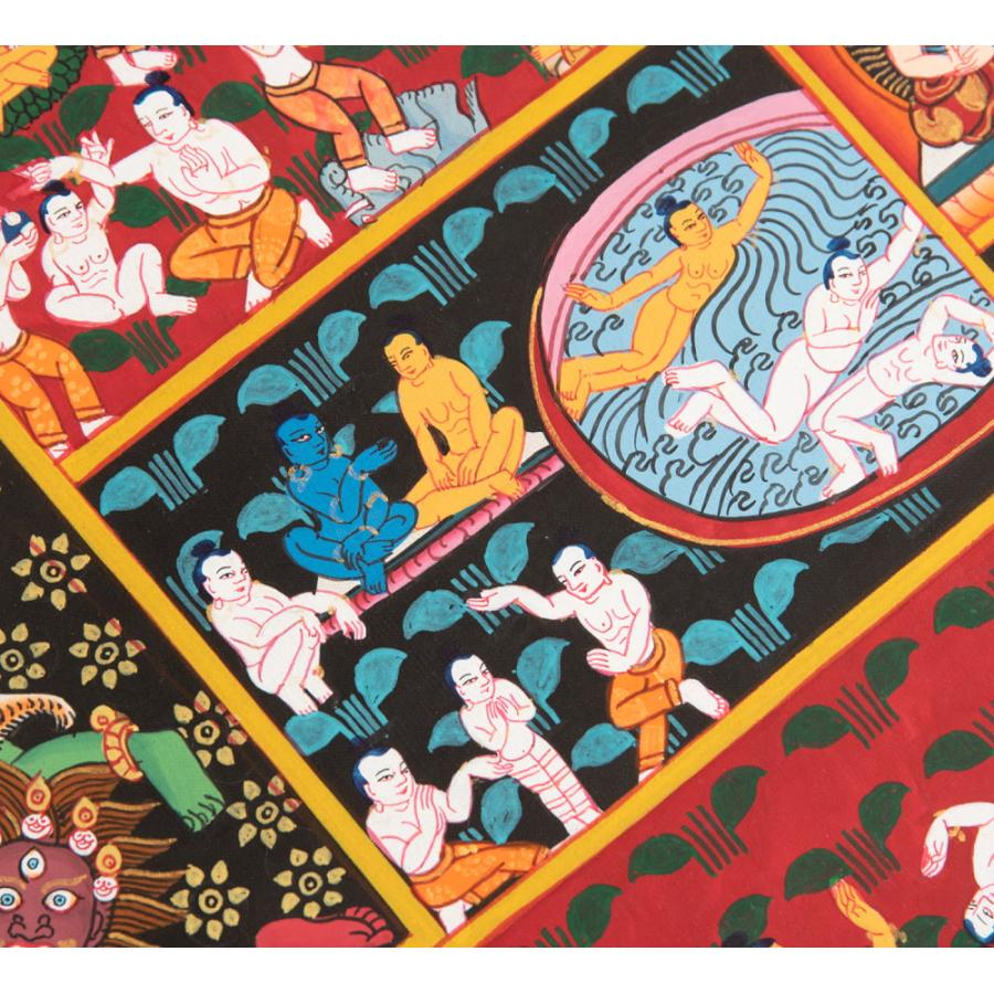 送料無料 タンカ 仏画 マンダラ チベット 〔一点物・美術館収蔵品級