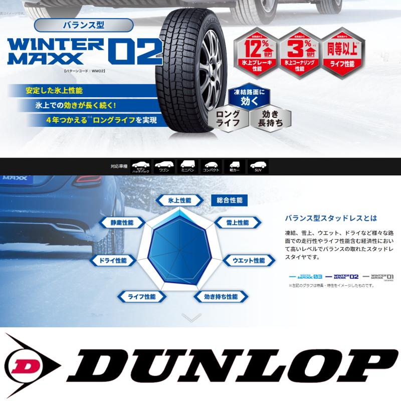 WINTER MAXX 02 キックス 205/60R16 スタッドレス | ダンロップ