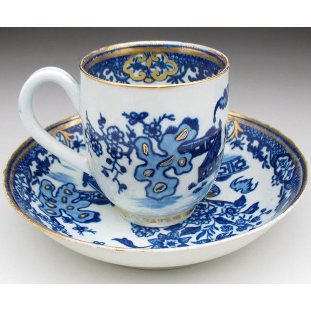 ROYAL WORCESTER ウースター 初期 藍染付 Batパターン ティーボウル