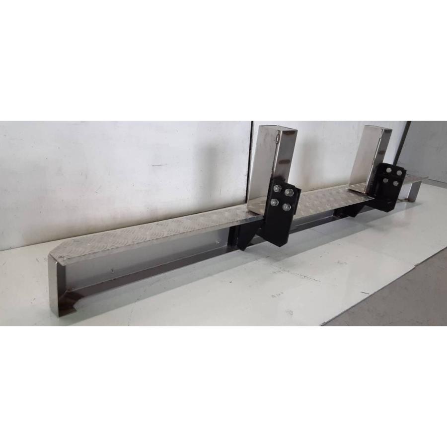 トラック ステンレス リアバンパー 反射板 縞板付き ステーセット 長さ