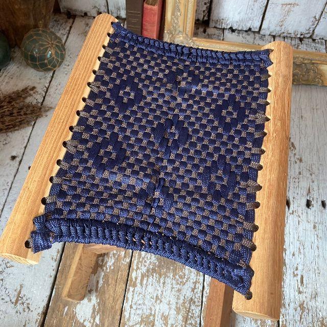 VINTAGE 送料無料 ヴィンテージ 木製 編座 フォールディング チェア