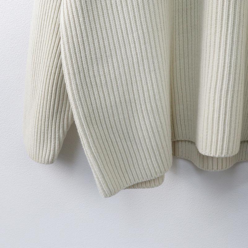ウィンターセール】オーラリー AURALEE SUPER FINE WOOL RIB KNIT