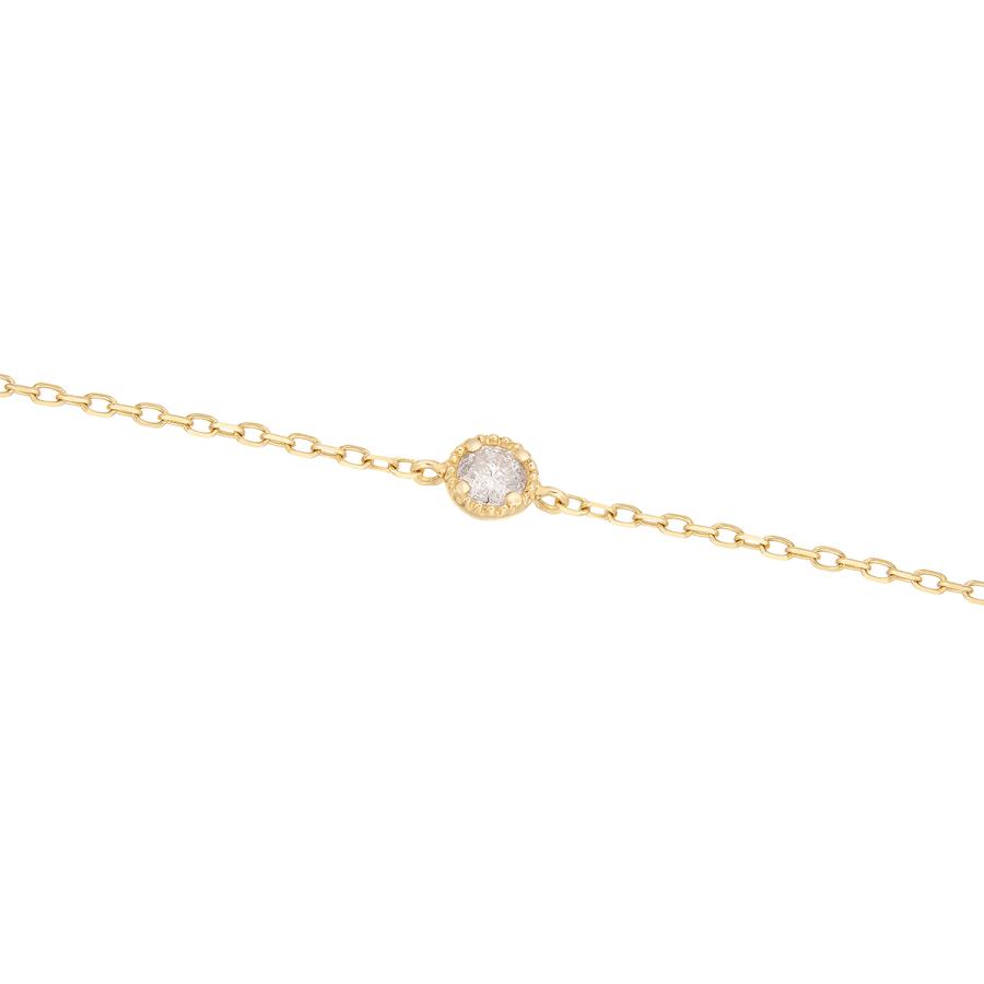 ジュエリーツツミ K10イエローゴールドダイヤモンドブレスレット