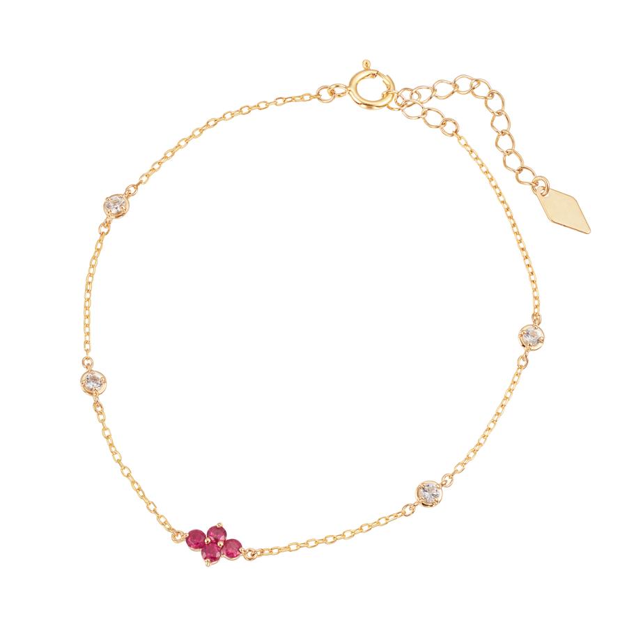 ジュエリーツツミ K10イエローゴールドルビーブレスレット