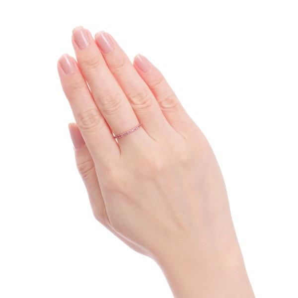 ジュエリーツツミ K10ピンクゴールドピンクサファイアリング