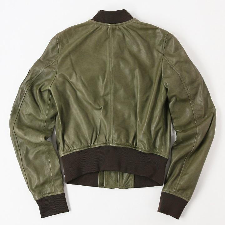 DIESEL（ディーゼル） レザーボンバージャケット レディース 羊革 本革