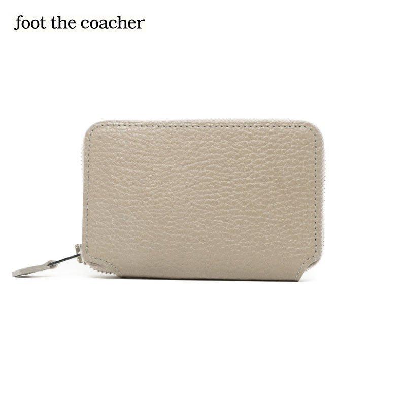 foot the coacher（フットザコーチャー） SHORT ZIP WALLET-TAUPE