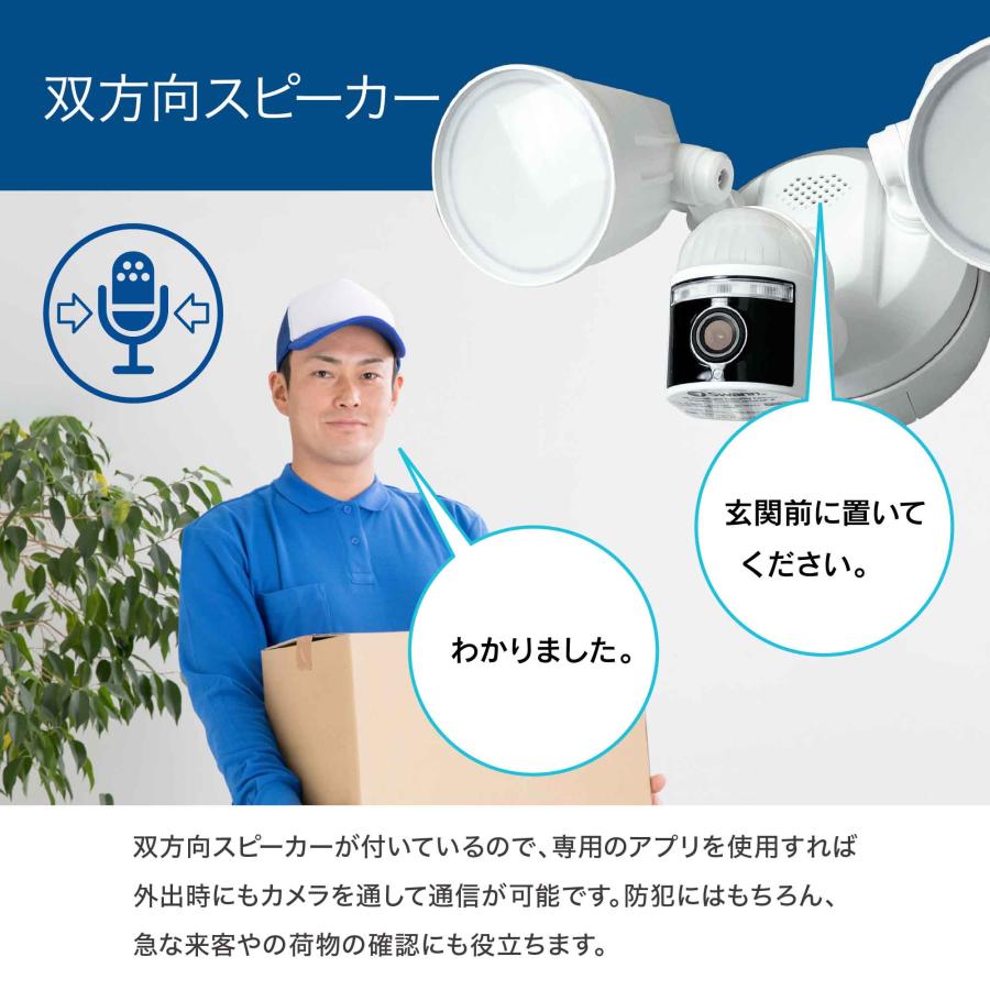 Swann セキュリティカメラ 4Kフロードライトカメラ 防犯カメラ 屋外