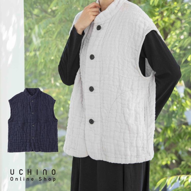 UCHINO SALE ルームウェア ベスト 男女兼用 長袖 秋冬｜UCHINO