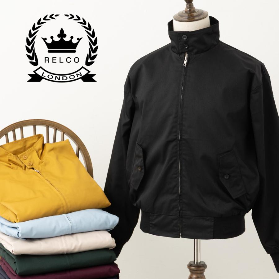 RELCO スイングトップ ハリントンジャケット ブルゾン ブラック ボトル