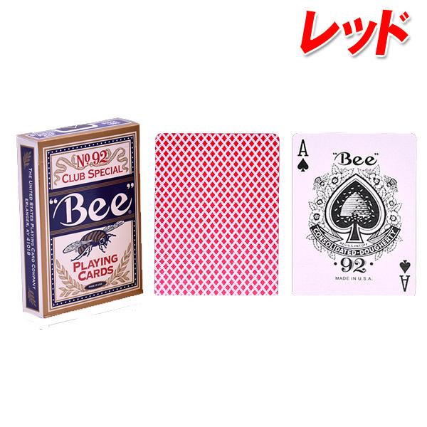 Bee ビー ポーカーサイズ No.92 Club Special レッド ブルー 2個セット