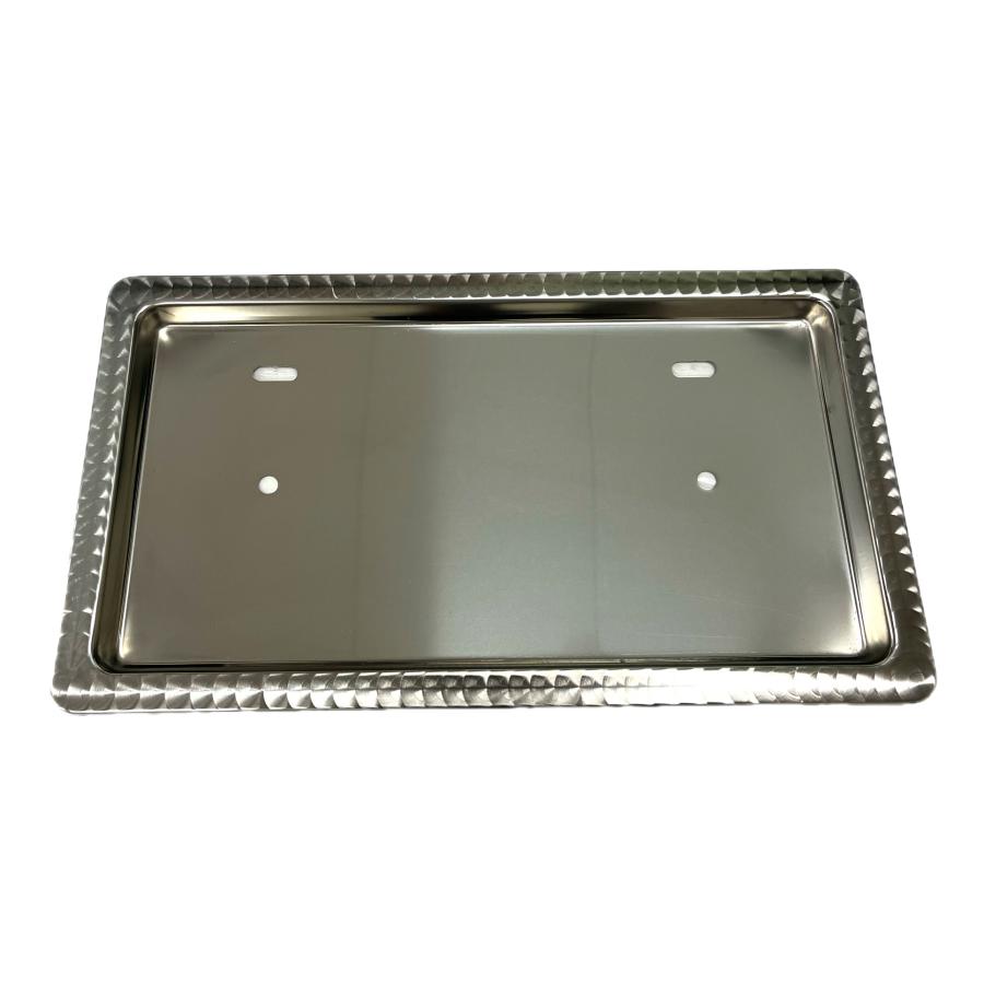 ステンレス プレスナンバー枠 【中型】フチウロコ【3160008
