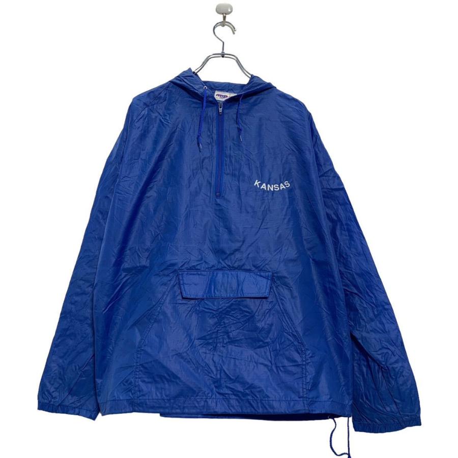 MVPCOR ジップアップ ナイロン アノラックパーカー XL ブルー ホワイト