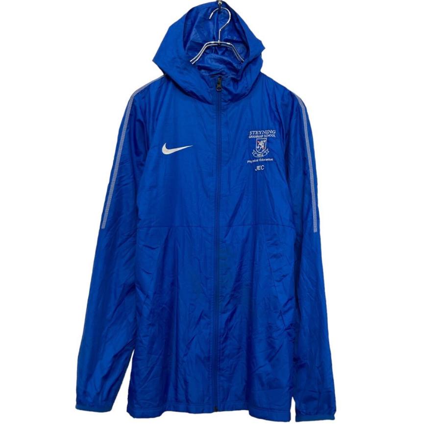 NIKE ナイロン ジャケット ナイキ S ブルー フード ブルゾン