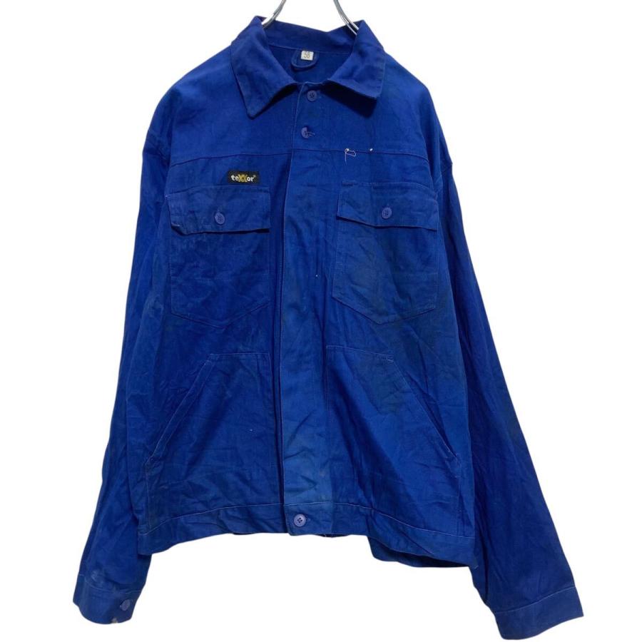 texxor ワークジャケット 2XL〜 ブルー 作業着 ブルゾン ビッグサイズ