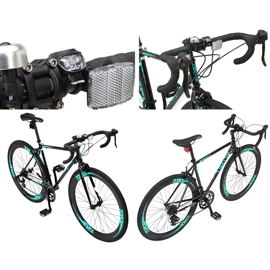 NEXTYLE ロードバイク 自転車 14段変速 軽量 クロモリフレーム STI