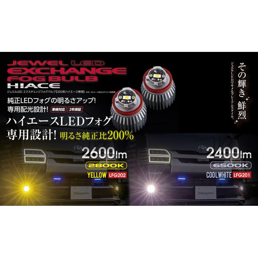 ヴァレンティ（VALENTI） ジュエルLEDエクスチェンジフォグバルブ200系