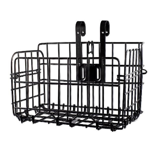 並行輸入品】折りたたみ 自転車かご ブラック 前かご 後ろかご