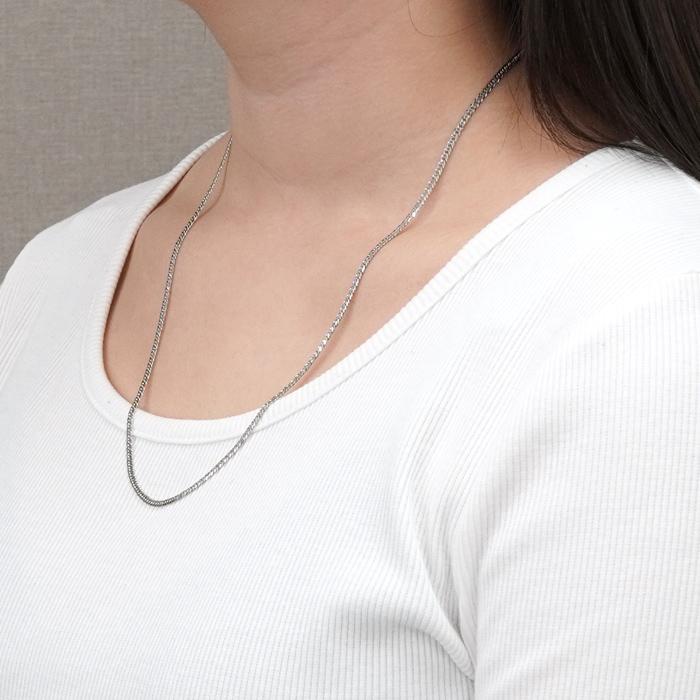 喜平 ネックレス プラチナ Pt1000 ダブル 6面 55cm 11g 造幣局検定