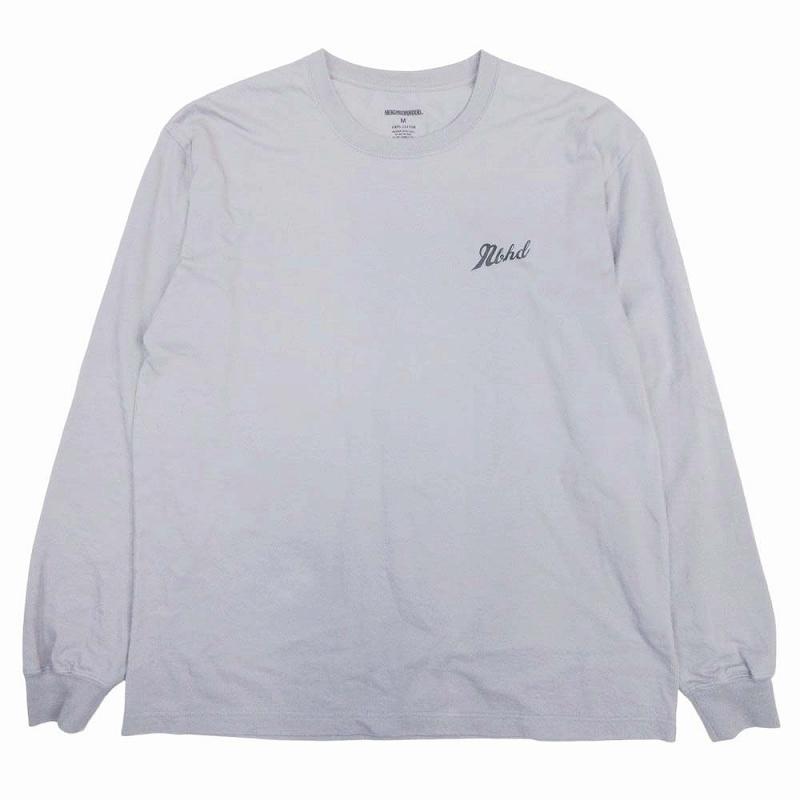 美品 25aw ネイバーフッド NEIGHBORHOOD NH . TEE LS ロゴプリント T