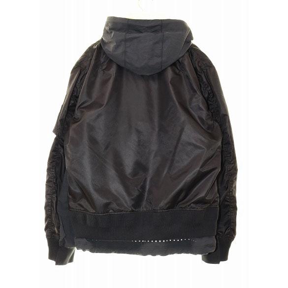 サカイ sacai × NIKE 21AW NRG LAYERED JACKET BLACK Mドッキング