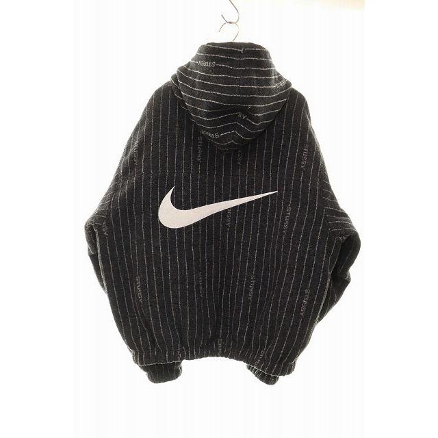 NIKE（ナイキ） × STUSSY STRIPED WOOL JACKET BLACK L DR4023-010
