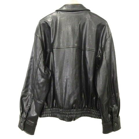 ZARA（ザラ） 未使用品 タグ付き フェイクレザー ジャケット ジップ
