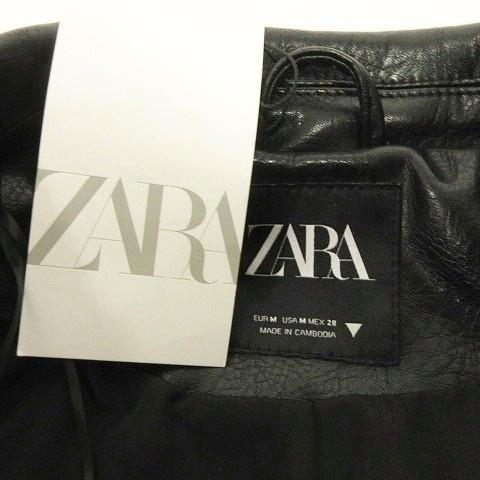 ZARA（ザラ） 未使用品 タグ付き フェイクレザー ジャケット ジップ