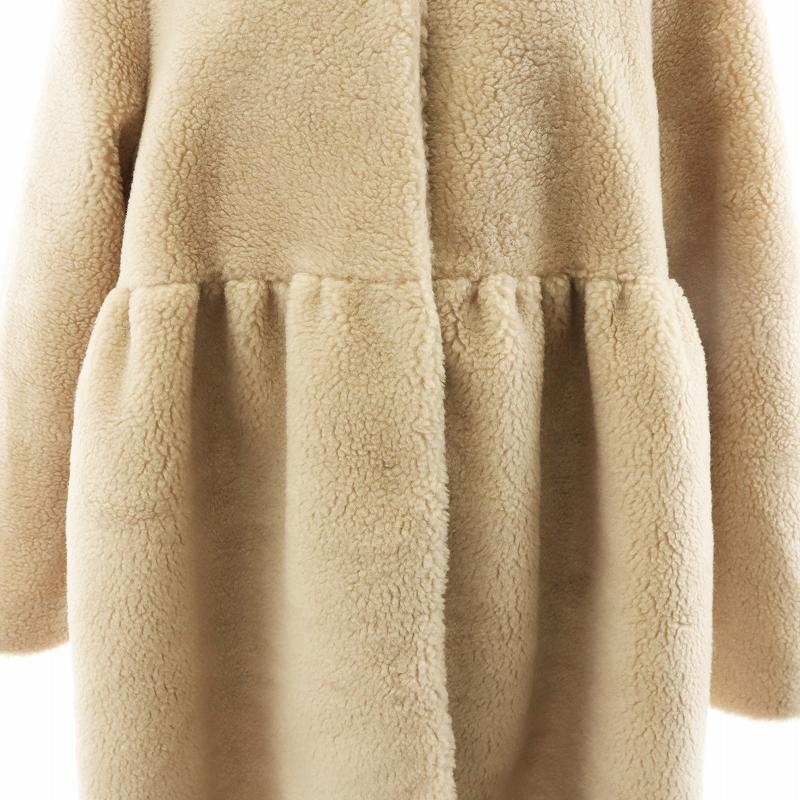 ヨリ yori 23AW もふボアコート ミドル丈 アウター 38 M ベージュ YR25