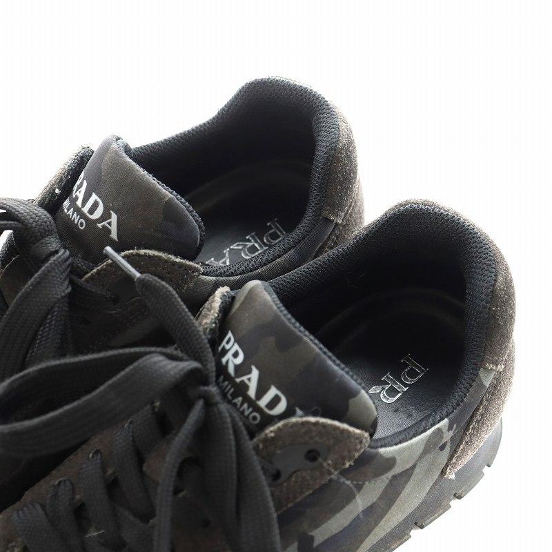 PRADA（プラダ） スニーカー シューズ カモフラ 迷彩柄 スエード