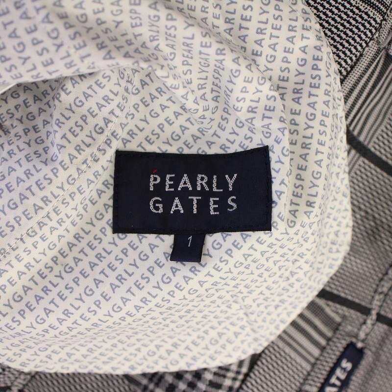 パーリーゲイツ PEARLY GATES ゴルフウェア 先染Peチェックロゴ