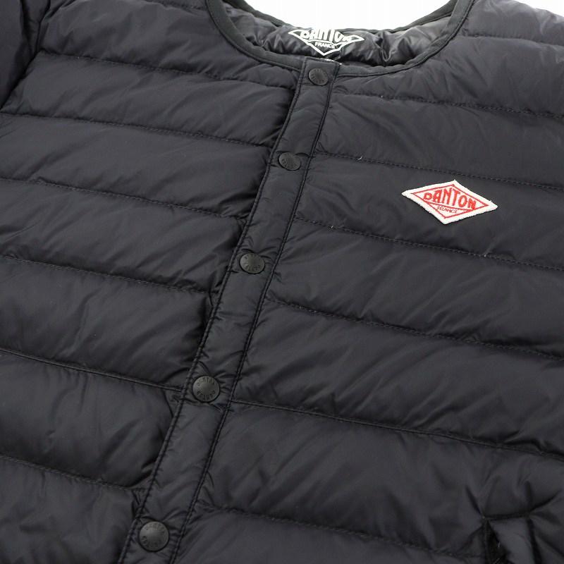 ダントン DANTON クルーネック インナーダウンジャケット ワッペン