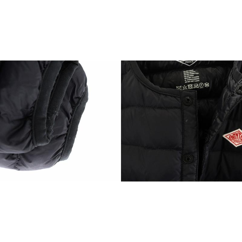 ダントン DANTON クルーネック インナーダウンジャケット ワッペン