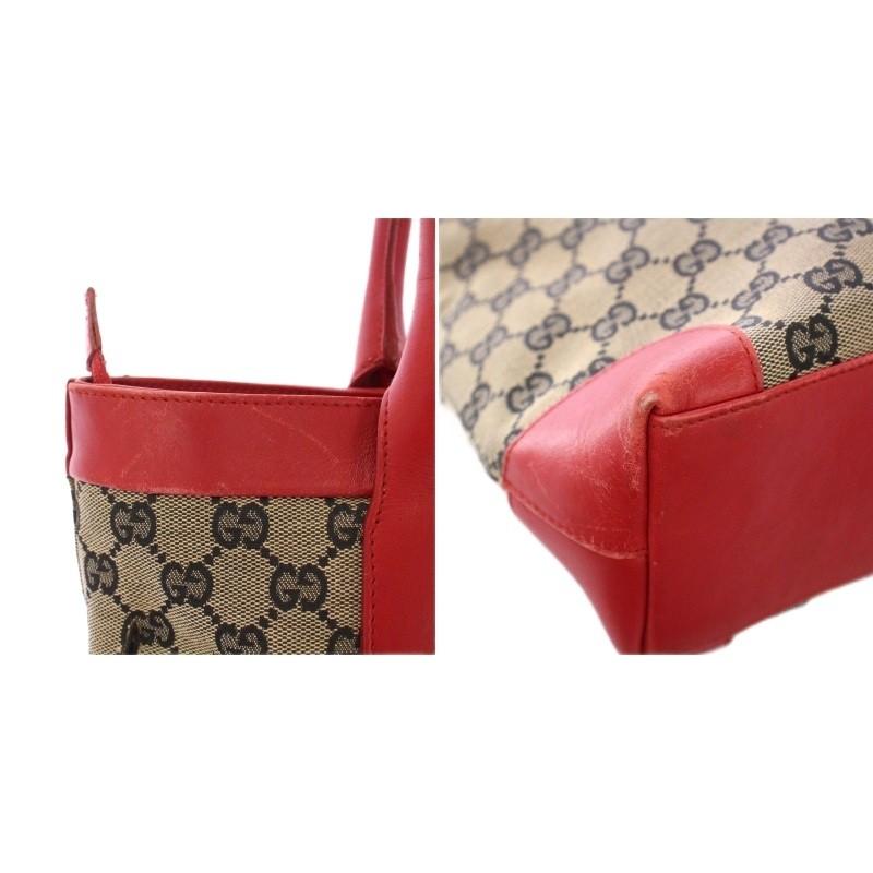 GUCCI（グッチ） トートバッグ ハンドバッグ GGキャンバス レザー