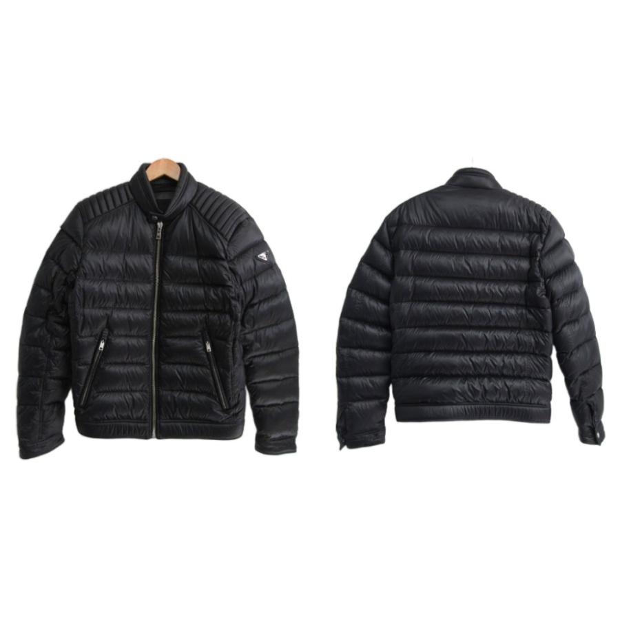 PRADA（プラダ） 美品 トライアングルロゴ バイカー ダウンジャケット