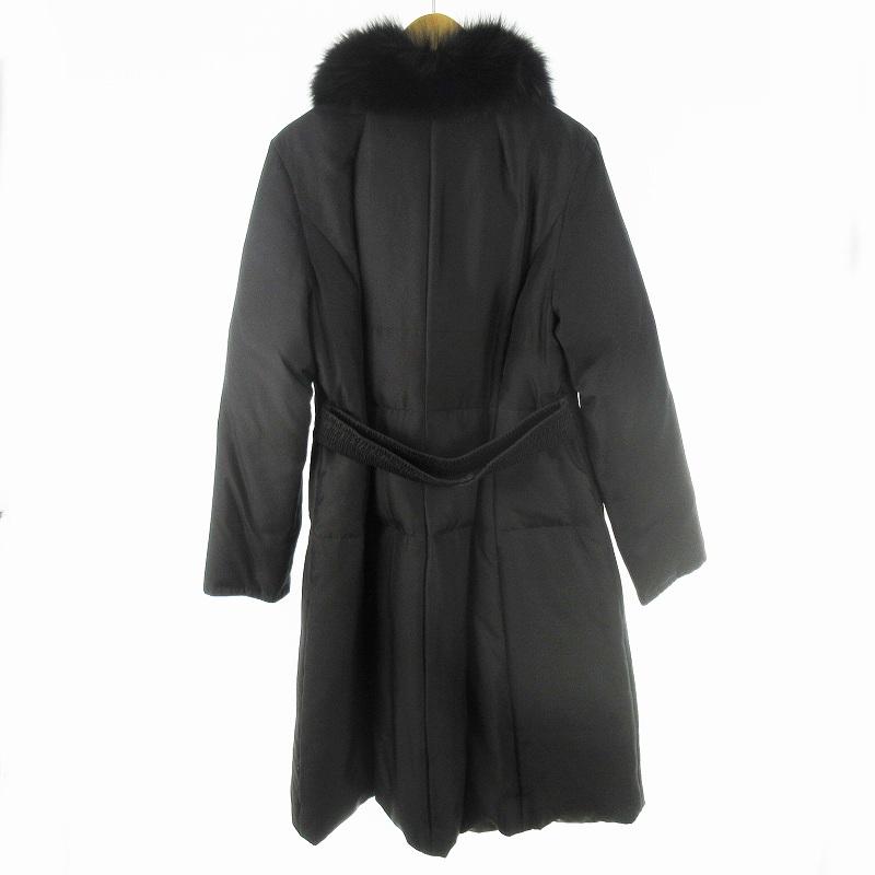 Rene（ルネ） ダウンコート ロング フォックスファー 6638400 黒