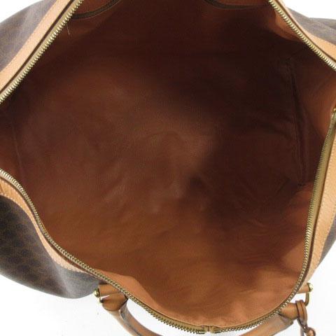 CELINE（セリーヌ） ボストンバッグ マカダム柄 PVC レザー 南京錠