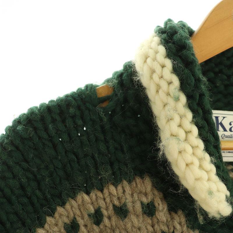 カナタ KANATA カーディガン カウチンニット セーター トナカイ柄