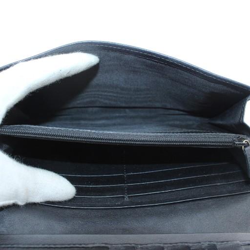 GUCCI（グッチ） 長財布 二つ折り シマレザー マイクログッチシマ 総柄