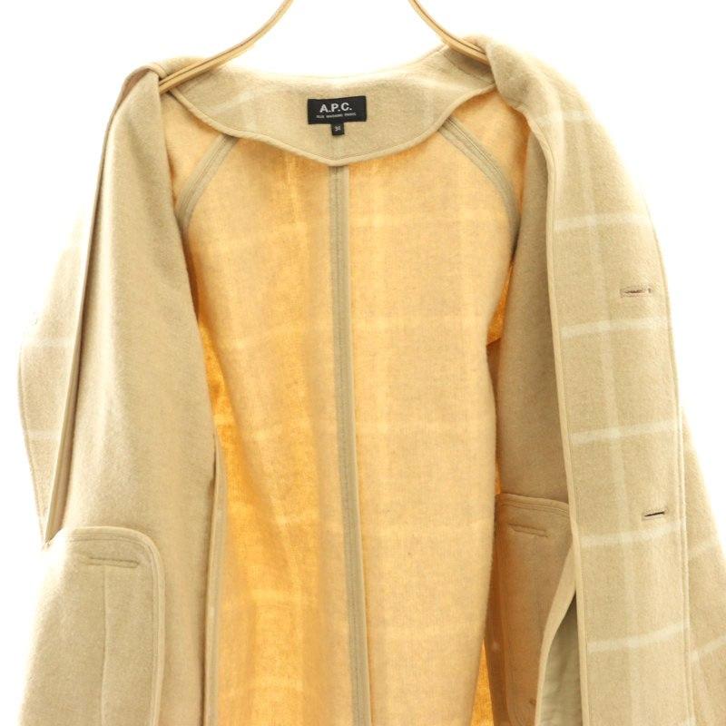 A.P.C.（アーペーセー） ステンカラーコート アウター ロング チェック