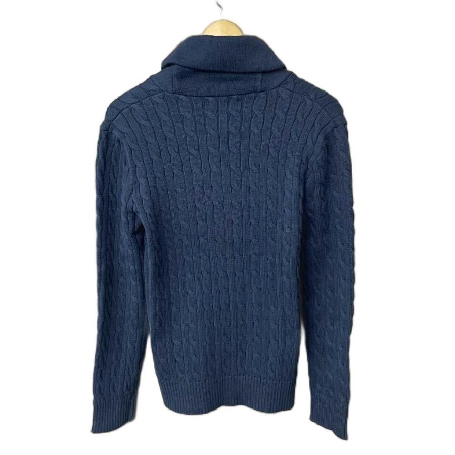 ポロ ラルフローレン ケーブルニットカーディガン ショールカラー ロゴ