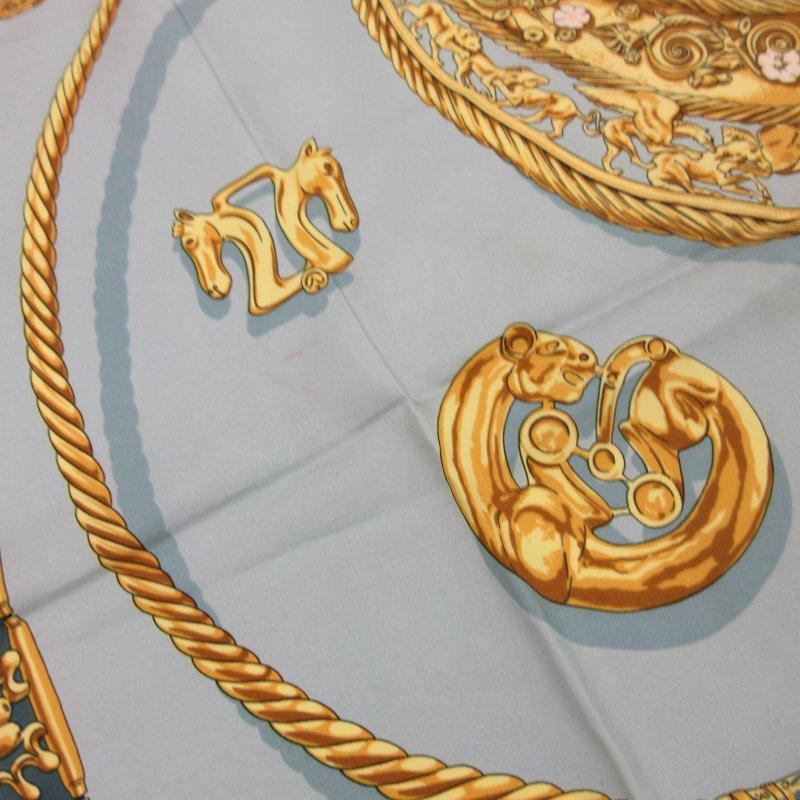 HERMES（エルメス） カレ90 LES CAVALIERS D'OR 黄金の騎士 スカーフ