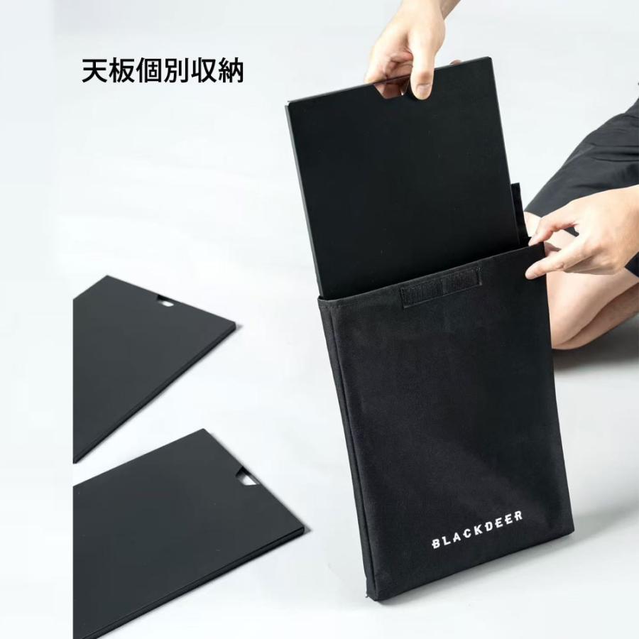 BLACKDEER IGTテーブル アルミIGTローテーブル 正方形に折り畳み