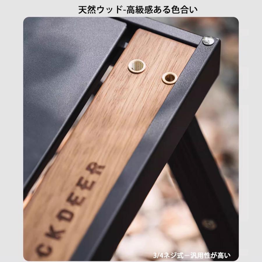 BLACKDEER IGTテーブル アルミIGTローテーブル 正方形に折り畳み
