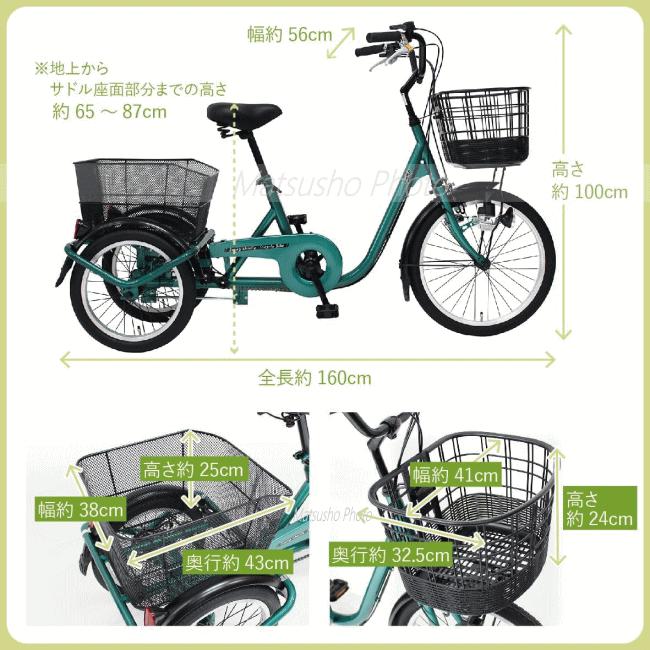 ミムゴ SWING CHARLIE スイング機能付 三輪自転車 MG-TRE20L グリーン