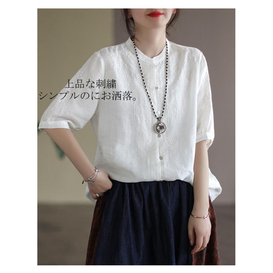 半袖シャツ トップス レディース ブラウス シャツ シャツブラウス 半袖