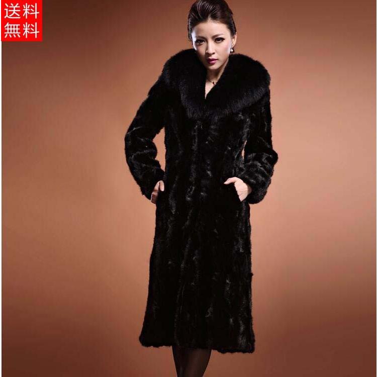 毛皮コート フェイクーファーコート レディース ロングコート フェイ